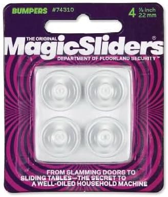 Magic Sliders Rubber Bumper Pads Clear Round 7/8 in. W x 7/8 inch in. L 4 pk Self Adhesive