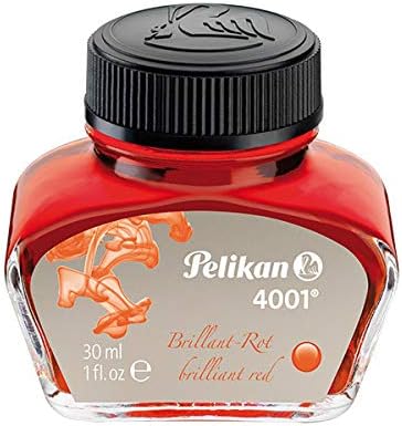 Pelican 4001 Fountain Pen Bottle Ink Red 30ml