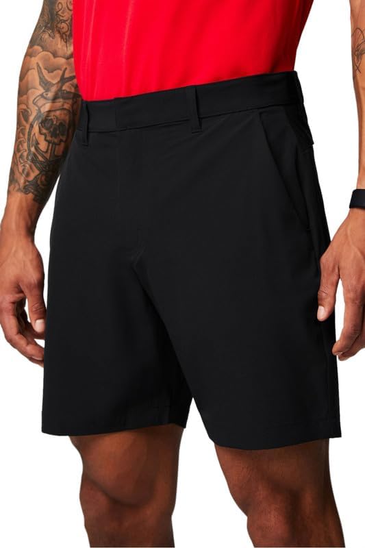 Fabletics Mens Only Short, Everyday Commuter, Lightweight, Liquid Resistant, Secure Pockets, 4-Way-Stretch, Streamlined Fit