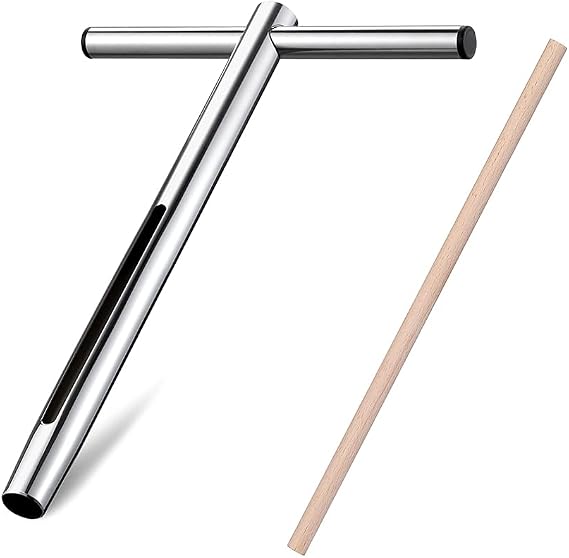 Sukiise Soil Sample Probe 12 Inch with T Handle, Soil Sampler Tool, Soil Test Kit, Soil Probe for Soil Sampling Plant Care Lawn Garden Farm