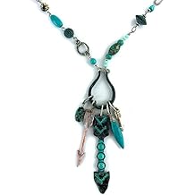 Western Peak Bohemian Metal Gold Silver Rose Gold Patina Arrow Pendants Necklace & Earring Set