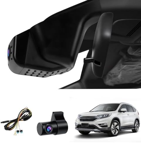 Front 4K Rear 1080P Dash Cam for Honda CRV 2023 2024 2025 2026 Sport Touring EX EX-L Hybrid Gen6, Dual Dashcam for CR-V, OEM Look, WiFi & APP, G-Sensor, Parking Monitor, 128GB Card-Black