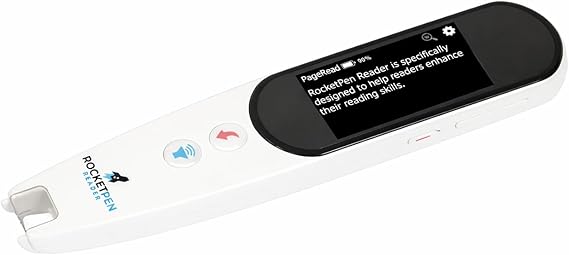 Rocket Pen Reading Tutor- Six Decoding Aids, Scans Any Surface
