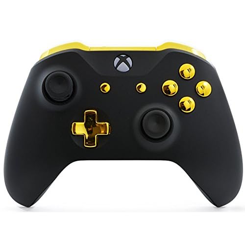 MODDEDZONE Custom Wireless UNMODDED Controller for Xbox One SX and PC with Exclusive and Unique Designs - The Perfect Gaming Gift for Enthusiasts, Expertly Crafted in the USA - BlackGold