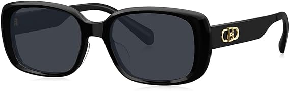 BOLON Unisex Retro Rectangle Polarized UV400 Sunglasses 54mm | Exclusive Eyewear Brand of EssilorLuxottica, Iconic Bold Silhouettes from BOLON