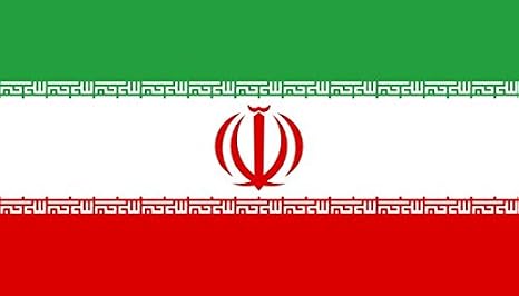 Perfectflags Iran Flag 5ft x 3ft Large - 100% Polyester - Metal Eyelets - Double Stitched