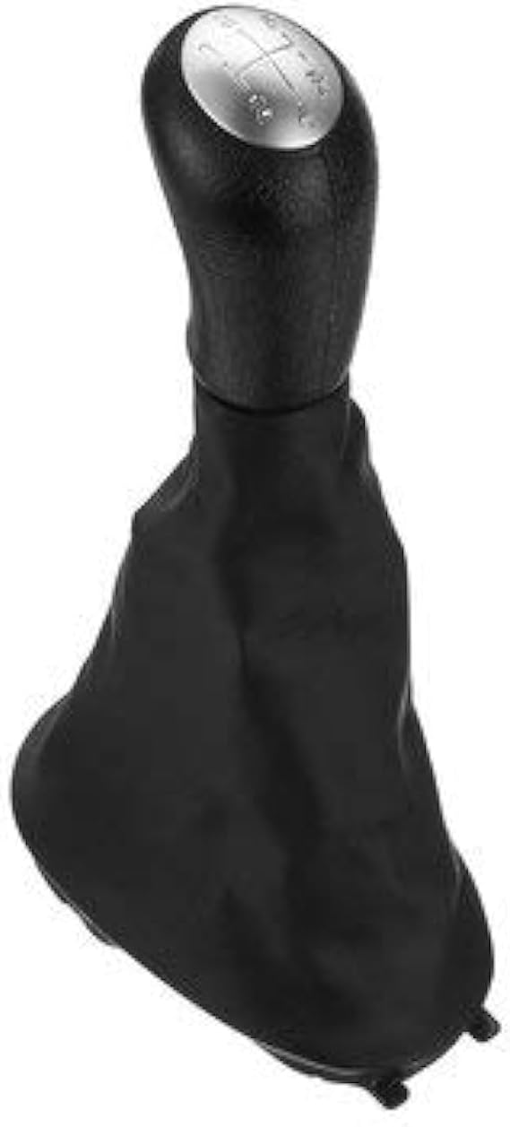Viviance 5 Speed Gear Shift Knob with Gaiter Boot Cover compatible with Renault Dacia Logan MK1 Sandero MK1 Stepway 2011 - #1