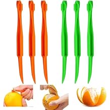 Orange Peeler - YAWALL 6Pcs Orange Peeler Tool, Plastic Lemon Citrus Peeler, Easy Open Orange Slicer Peel Cutter Kitchen Accessories Knife Gadget Pelador De Naranjas