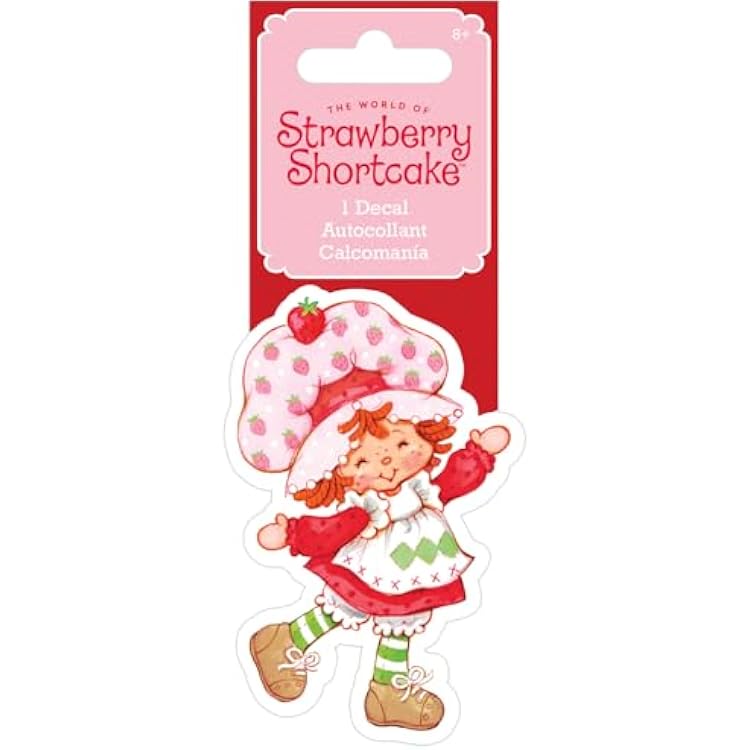 Strawberry Shortcake White Vinyl Die-Cut Decal - 4 Color