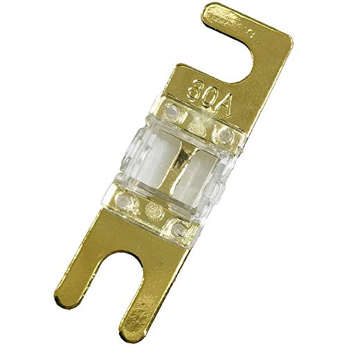 Pack of 5 pcs Mini ANL Fuse 80 AMP Car Audio Fuse 80A Gold Plated