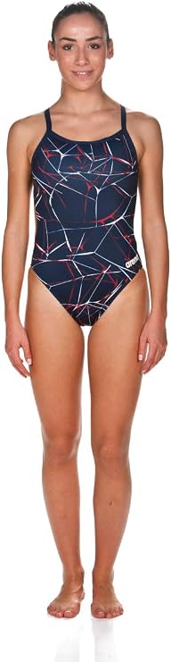 ARENA One Piece Swimsuit Women Athletic Apparel - Open Back Swimming & Training Suit - Challenge Back