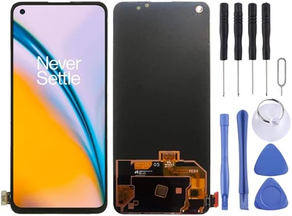 Screen Replacement for OnePlus for OnePlus Nord 2 5G 2021 with Digitizer Full Assembly LCD Screen (Black) Mobile displays