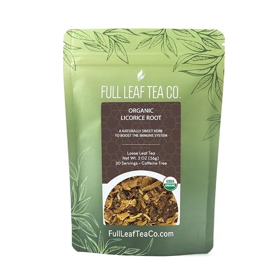 Organic Licorice Root - 2 oz Bag (approx. 30 servings) | Full Leaf Tea Co.