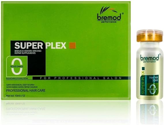 1 Bottle Bremod Super Plex Professional Hair Care Treatment, Keratin strong repair supplements 10ml