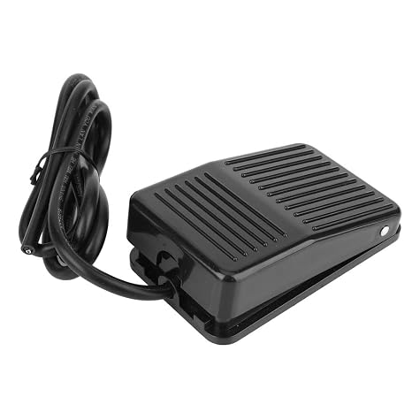 Momentary Foot Control Switch - TFS-01 250VAC 10A Anti-Rutsch Pedal mit 1m Kabel für Motorsteuerung und Anwendungen