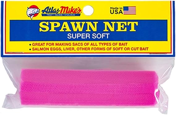 Atlas Mike's Spawn Square Net, Pink, 3" x 3" (55035)