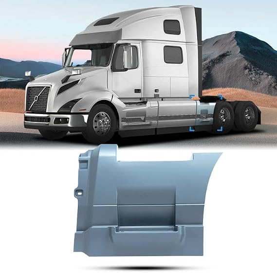 VNL Rear Side Fairing Panel for Volvo VNL 2018+,Right-Length 37 Inches (VNL 37" Step Fairing Panel, Right)