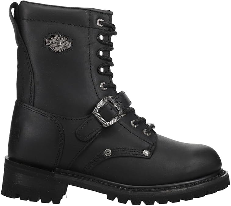 Harley-Davidson Men's Faded Glory 8-Inch Motorcycle Black Boots D91003