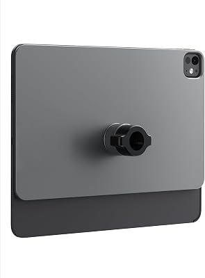 KU XIU Magnetic Mounting Panle for iPad Pro 13 M4M5 Only, Aluminum Alloy Panle for 17mm Ball Head, Wide Compatibility Various Tablet Stand [Arm Not Included]