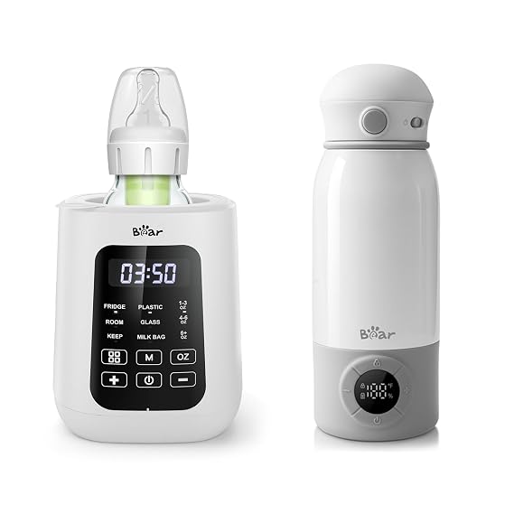 Bear Baby Bottle Warmer, Milk Warmer for Breastmilk Formula
