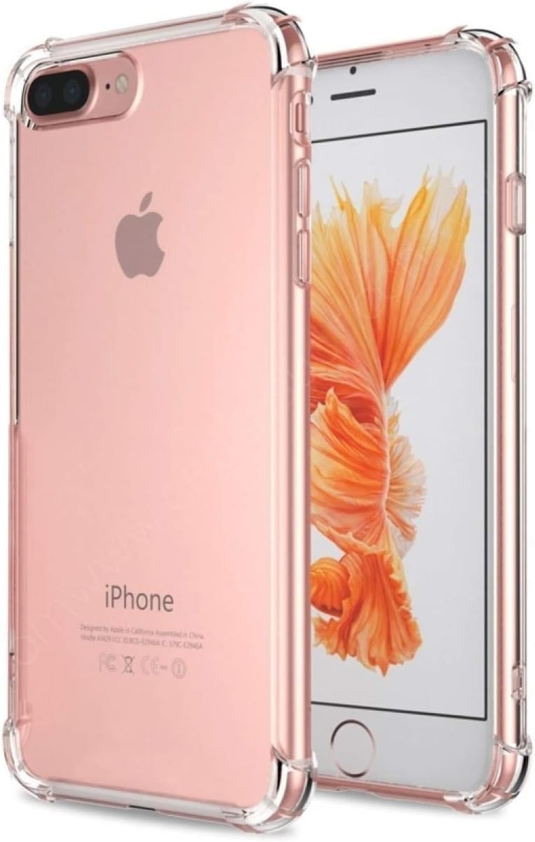 KZY Contact iPhone 7 Plus Compatible with Cover Transparent Airbag Antishock Corner Protected Silicone Case