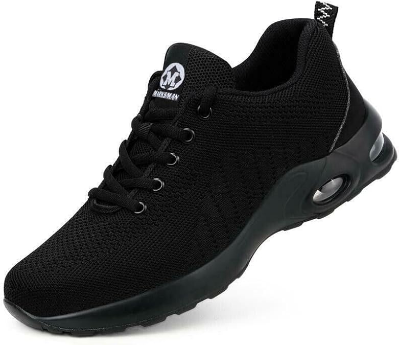 Mens Safety Trainers Work Boot Shoes | Lightweight Boots Non Slip, Breathable, Puncture Proof, Shock Absorbing Womens