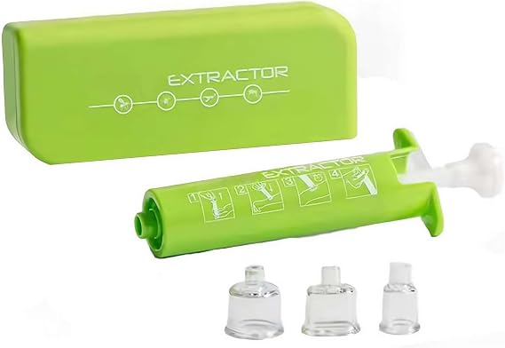 Bug Bite Suction Tool, Vacuum Venom Extractor with Suction Cup, Poison Remover Bite Extractor Tool, Bite Sting Kit for Hiking Camping
