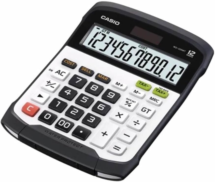 CASIO WD-320MT-S-DC Casio Suya ve Toza Dayanıklı Hesap Makinesi