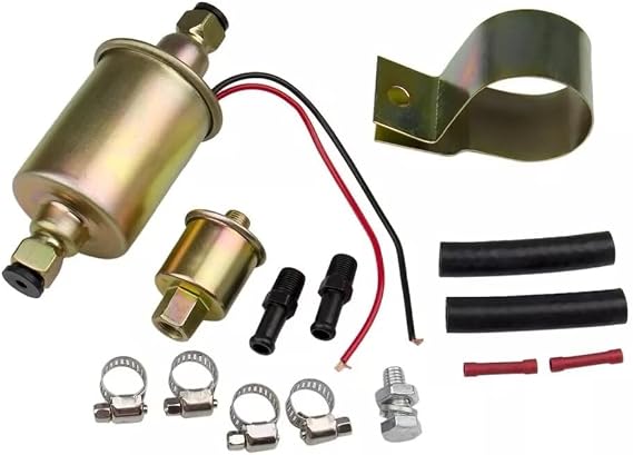 Inline Fuel Pump 12V Universal Electric Fuel Pump Low Pressure 5-9 PSI For Gas Diesel 12S E8016S