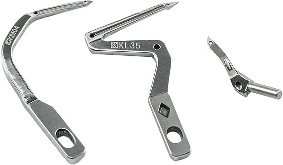 BLOOY - KL35 + LP38 + KM04 Lower & Upper Looper Kit Fit Siruba 757, Jack JK-795, E3 5-Thread Overlock Sewing Machine (for Thick Fabrics)