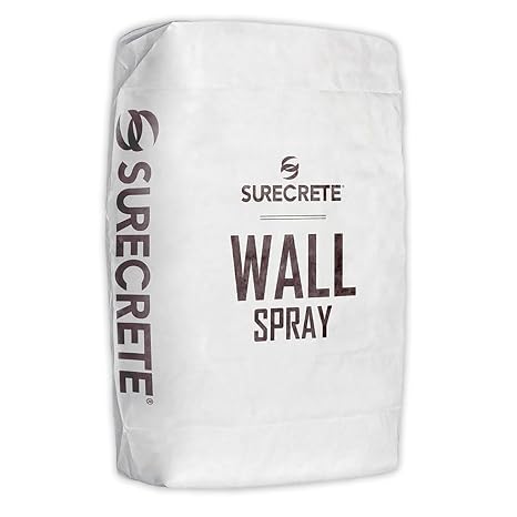 SureCrete WallSpray Microcement Concrete Overlay | White | 40 lb