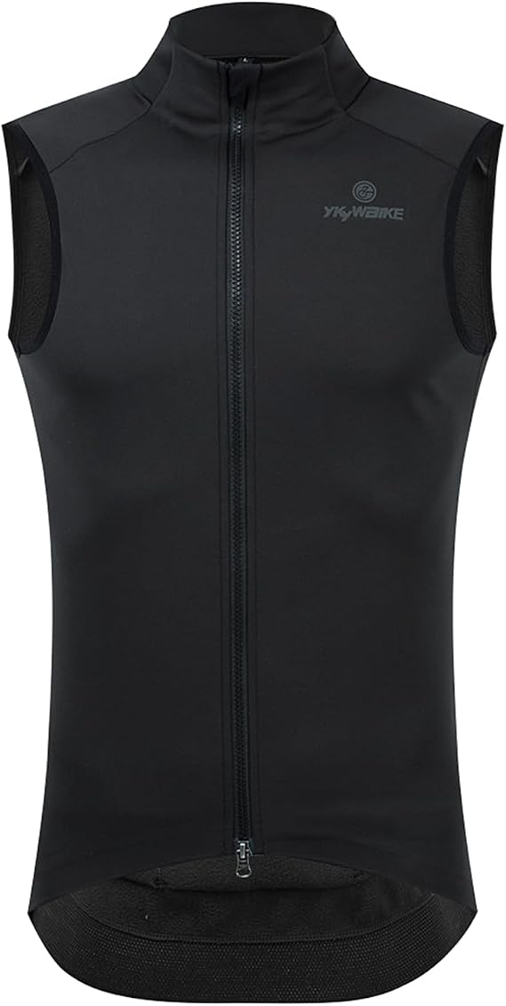 YKYWBIKE Winter Cycling Vest Windproof Waterproof Fleece Vest MTB Bike Bicycle Gilet Sleeveless Cycling Jacket