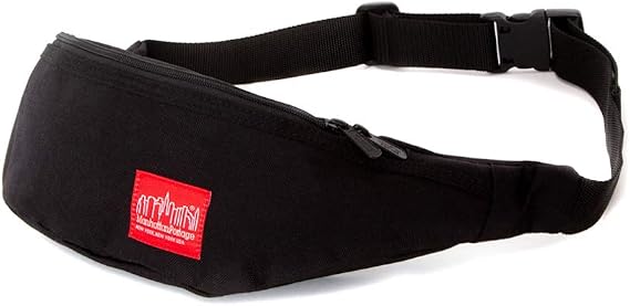 Manhattan Portage Brooklyn Bridge Waist Bag (BLK, men, women, water resistant, cross body, waist, buckle closure, 1000D)
