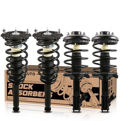 KUIPERAUTO 171461 171462 171327 Front  Rear Suspension Struts Shocks Complete Assembly Shock Absorbers wCoil Spring Compatible for Nissan Maxima Infiniti I35 3.5L 2002 2003 2004 Set of 4