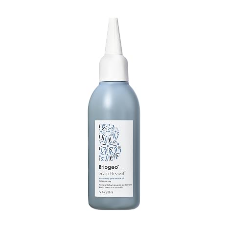 Briogeo Scalp Revival Rosemary Pre-Wash Oil | Moisturizing Scalp Treatment for Dry, Flaky, or Itchy Scalp | Strengthens Hair & Soothes Scalp | Vegan & Cruelty-Free
