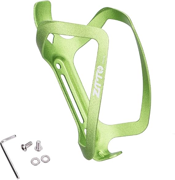 Bike Water Bottle Holder Ultralight - Aluminum Alloy High Strength Bicycle Water Bottle Cage, MTB Bike Cup Holder, Bicycle Drink Cage Universal Bike Cup Holder for MTB, Road Bike (Green)