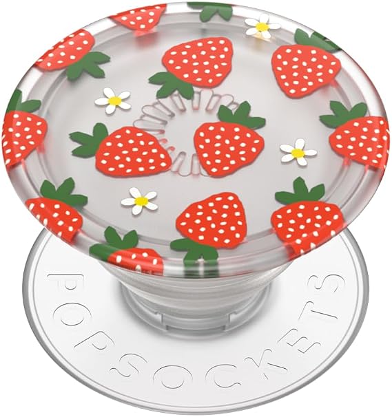 PopSockets Adhesive Phone Grip, Holder- Berries and Cream