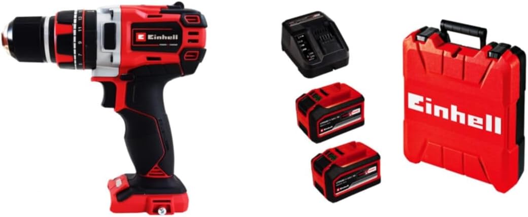 Einhell Te-Cd 18-50 Li-I Bl Kömürsüz Darbeli Matkap + 18V 6 Ah Çift Akülü Set