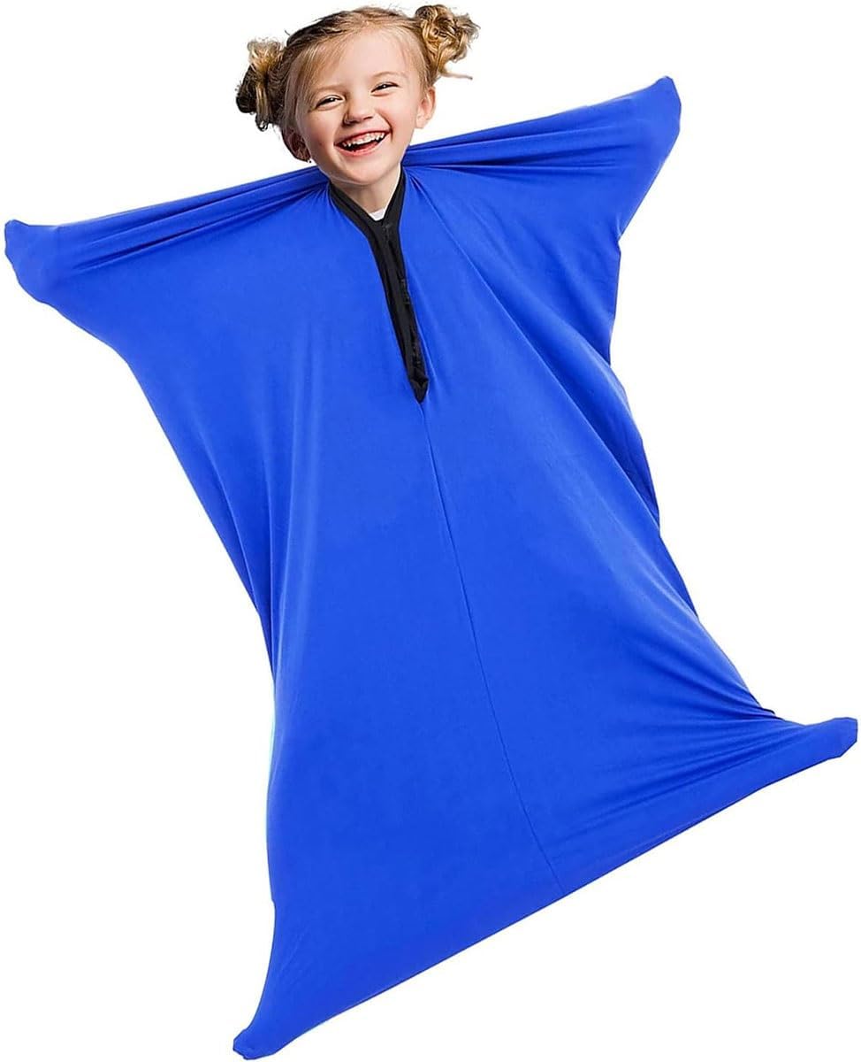 Fun and Function Space Explorers Body Sock Calming Sensory for Kids and Adults Promote Sensory Integration Self-Regulation Skills for Fidgety Kids Color : Dark Blue, Size : XLX-Large