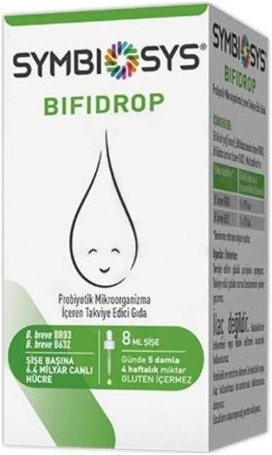 Symbiosys Bifidrop Probiotic 8 mL Drop AROMA-FREE Colorful
