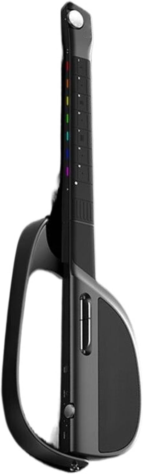 Automatic Stringless Guitar, Electric Silent Smart Travel Guitar, 1 Person Band, App Supported, Preset Chords, 100 Rhythm Patterns, 6 Hour Playback on Built in Speaker