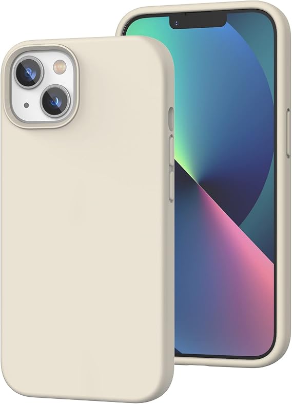 K Tomato Liquid Silicone Case Compatible with iPhone 13, Stone