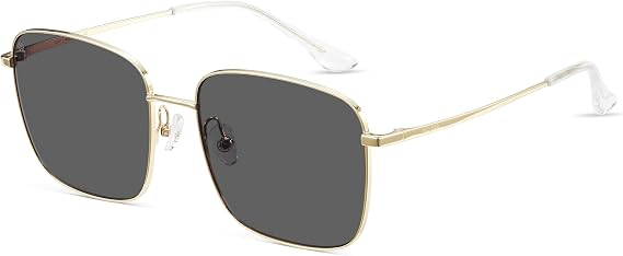 Trendy Asia Oversized Square Sunglasses for Women Men UV400