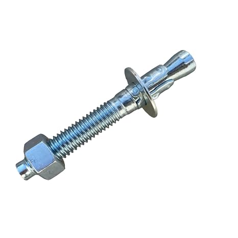 Sandbaggy 3/8" x 3" Concrete Wedge Anchors Bolts - Hex Head (Galvanized) - Masonry, Concrete (100, 3/8" x 3")
