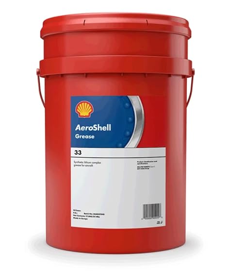 AeroShell Grease 33 Synthetic Airframe Grease MIL-PRF-23827Ty1/BMS3-33 - 37.5 lbs (17KG) Pail