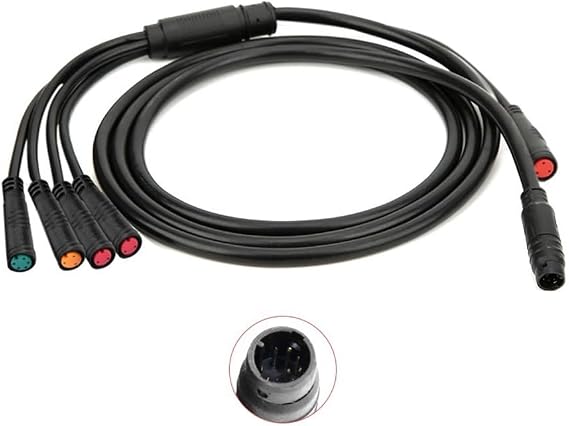 Waterproof 9Pin Main Cable for Electric Bike Controller Dashboard Connection Cable 2PIN+3PIN+5PIN for Some KT Controller
