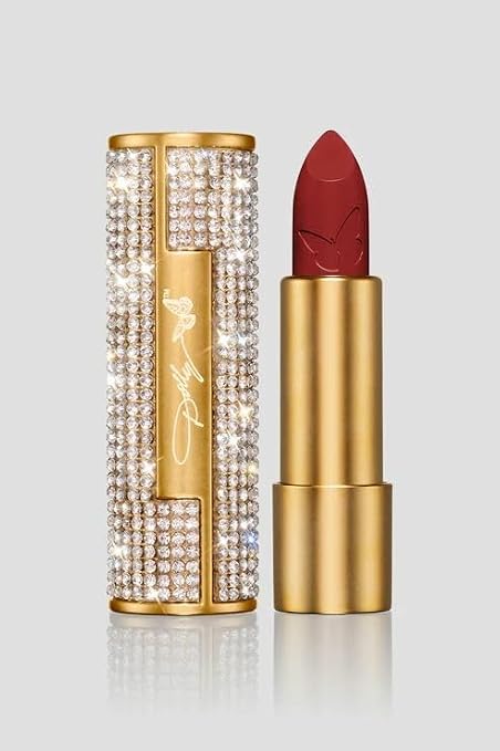 Dolly Beauty Heaven's Kiss Lipstick - Hydrating, Lightweight Pigmented Women's Lipstick - Vegan & Paraben Free - Satin Finish - Velvet Rose