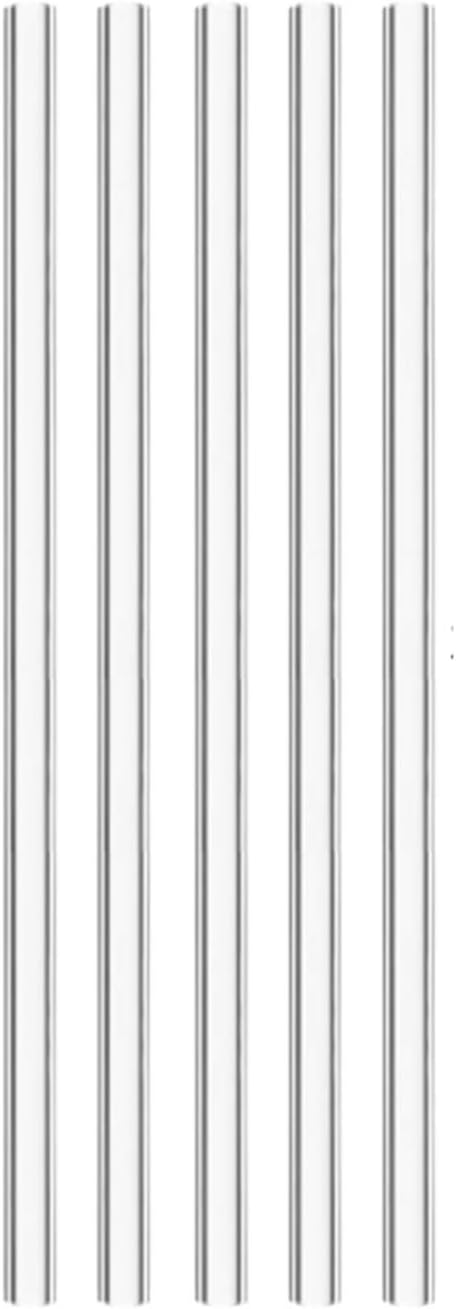 5PCS 500mm,Quartz Glass Tube,OD 10mm,Thcik 2mm,Made Form Fused Silica
