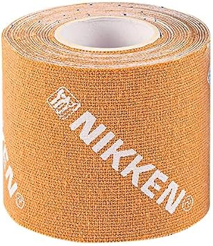 Kinesiology Tape for Nikken KenkoTherm DUK 19148, Peach Sports Roll | Stretchy thin cotton muscle support for knee, ankle and shoulder, flexible athlete wear