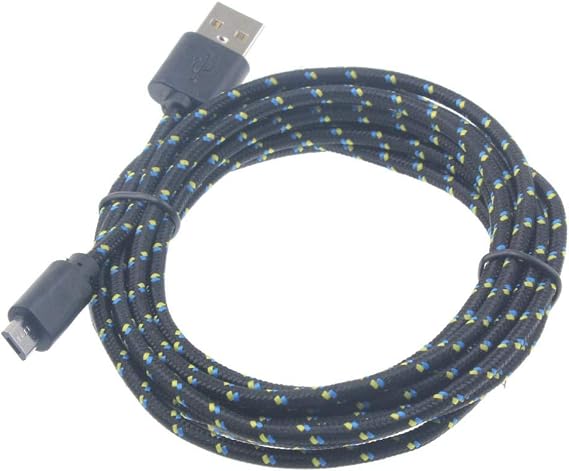 10ft Long Cable MicroUSB Charger Cord Power Wire Compatible with Barnes & Noble Nook Color - Nook HD - Nook HD Plus